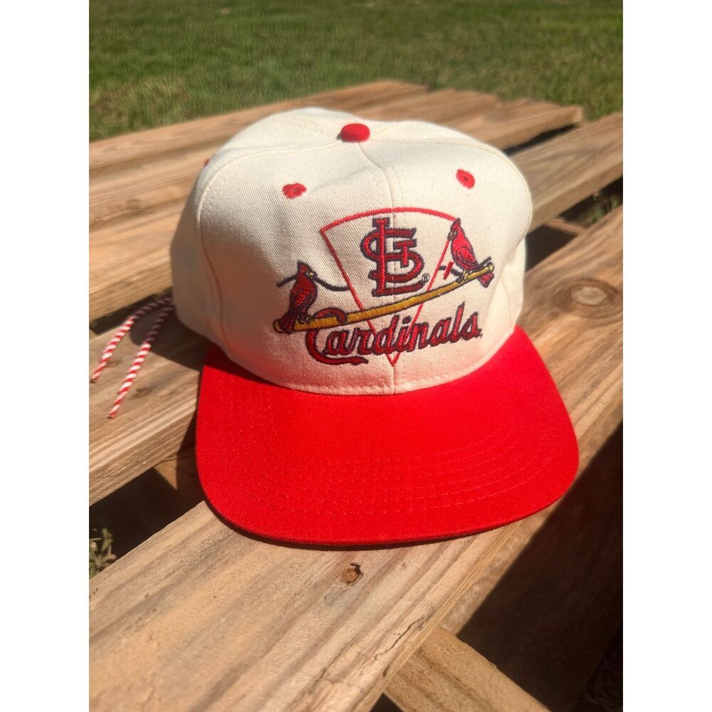 Vintage St Louis Cardinals Annco MLB Snapback Hat Rope Drawstring USA